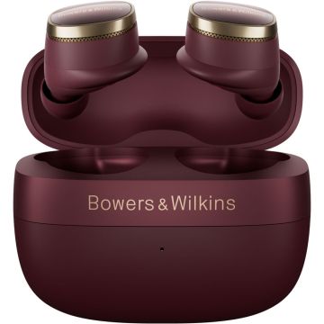 Bowers & Wilkins Noise-Cancelling Wireless Headphones Pi8, Dark Burgundy
