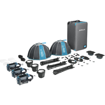 Nanlux Evoke 150C 3-Light Kit in Trolley Case