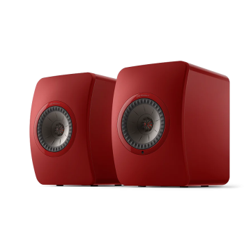 KEF LS50 Wireless II Bookshelf Speakers Red (Pair / Set of 2)