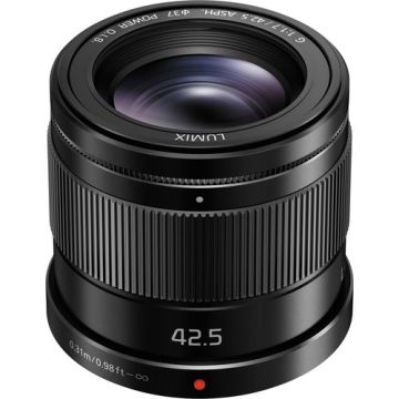 Panasonic Lumix G 42.5mm f/1.7 ASPH POWER O.I.S Black (H-HS043E-K)