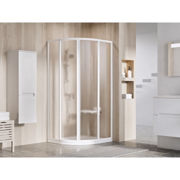 Ravak Shower Corner SKCP4-80 195 White+Glass Grape Transparent (3114O102ZG)