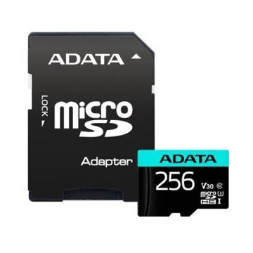 ADATA microSDXC 256GB U3 V30 A2 (AUSDX256GUI3V30SA2-RA1)