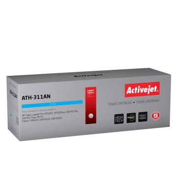 Activejet ATH-311AN toner for HP printer HP 126A CE311A, Canon CRG-729C replacement Premium 1000 pages cyan