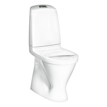 Gustavsberg Toilet Nautic 1546 - S-trap, High Model, Hygienic Flush, Dual Flush 4/2L, Without Seat (GB111546201205)