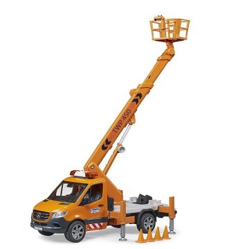 Bruder MB Sprinter with working platform and Light & Sound Module (02679)