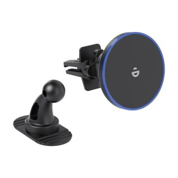 Choetech T208-F Magnetic Car Charger Holder 15W Black