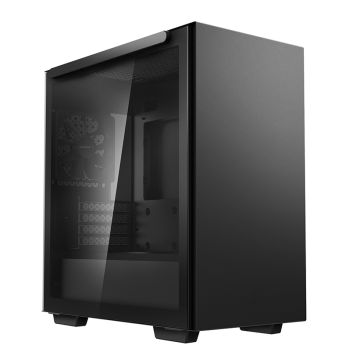 DeepCool MACUBE 110 Black, mATX, 4, USB3.0x2; Audiox1, ABS+SPCC+Tempered Glass, 1x120mm DC fan (R-MACUBE110-BKNGM1N-G-1)