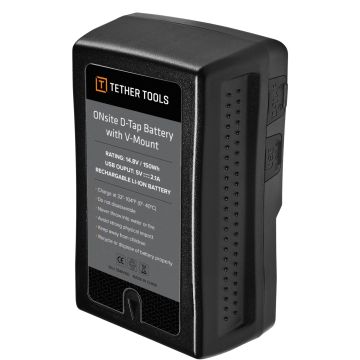 Tether Tools ONsite D-Tap Battery with V-Mount (US Charging Cable) SDBV150