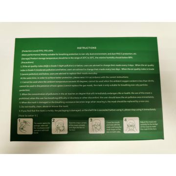 Leinuokang Sejas Aizsargmaska Respirators 4 Slāņi FFP2 KN95 20 gab.