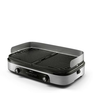 Philips HD6222/90 Table Grill Black/Silver (HD6222/90)
