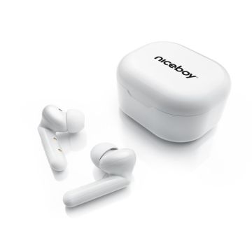 Niceboy HIVE Pins White Bluetooth Wireless Headphones