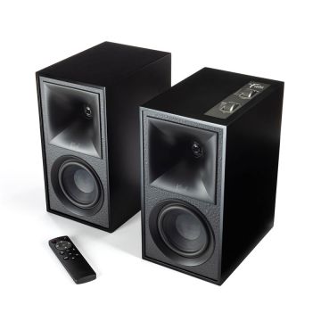 Klipsch The Fives Wireless Matte Black Bookshelf Speakers (Pair / Set of 2)