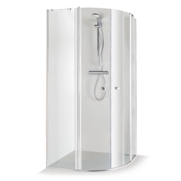 Baltijos Brasta SONATA Shower Enclosure 80x80 Tinted Brown