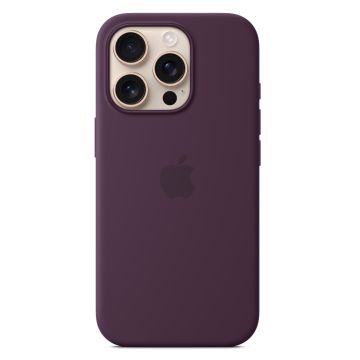 Apple iPhone 16 Pro Silicone Case with MagSafe Plum MYYM3