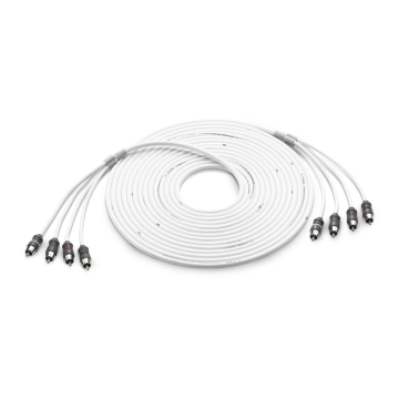 JL Audio JLM-XMD-WHTAIC4-25 4 Channel Interconnect Cable - 25 ft