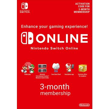 Nintendo Switch Online Membership - 3 Months
