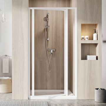 Ravak Shower Door SDOP-90 195 White + Glass Grape (03V701O2ZG)