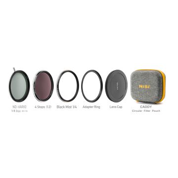 NiSi 82mm Swift VND Mist Kit 1-9 Stops (1-5 Stops VND, 4 Stop ND, Black Mist 1/4)