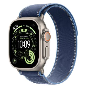 Apple Watch Ultra 3 GPS + Cellular 49mm Natural Titanium Blue/Bright Blue Trail Loop (S/M) MEWR4