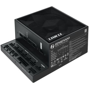 Lian Li EDGE EG1000 80 PLUS Platinum Power Supply, PCIe 5.1, ATX 3.1 - 1000 Watts, Black (EG1000 BLACK)