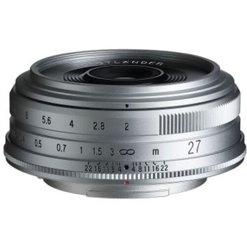 Voigtlander Ultron 27mm f/2.0 Lens for Fujifilm X Silver
