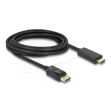 Delock Cable Displayport 1.1 Plug to High Speed HDMI-A Plug Passive 3 m (82435)