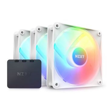 NZXT F120 RGB Core Fans White Triple Pack (RF-C12TF-W1)