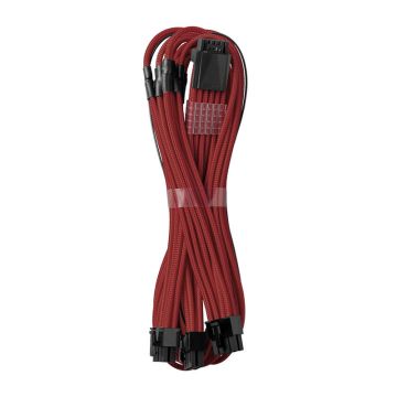 CableMod C-Series Pro ModMesh 12VHPWR to 3x PCI-e Kabel for Corsair - 60cm, dark red (CM-PCSR-16P3-N60KBR-5PC-R)