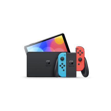 Nintendo Switch (OLED Model) Neon Blue/Neon Red set