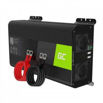Green Cell Power Inverter PRO 12V to 230V 1000W/2000W Pure sine wave (INVGC09)