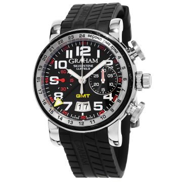 Graham Silverstone Luffield Night Racer Chronograph GMT Men's Watch 2GSIUS.B08A.K07
