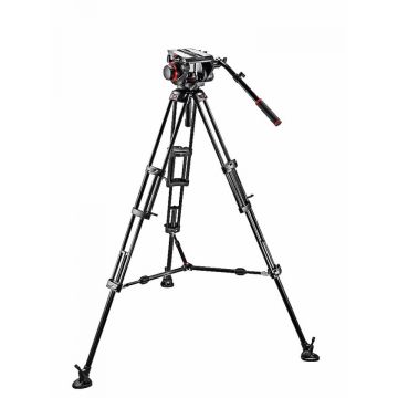 Manfrotto 509 Fluid Video Head & 545B Aluminium Twin Leg Tripod (509HD,545BK)