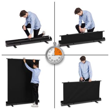 Walimex Pro Roll-up Background Black 155x200 (23076)
