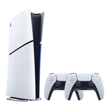 Sony PlayStation 5 Slim Digital Edition 825GB with 2 Dualsense Controller White