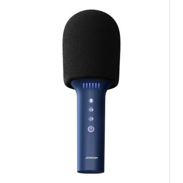 Joyroom wireless karaoke microphone with Bluetooth 5.0 speaker 1200mAh blue (JR-MC5Blue)