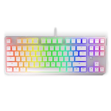 Endorfy Thock TKL mechanical keyboard with RGB Pudding Edition White (US, Kailh BROWN switch)