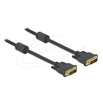 Delock Cable DVI 24+1 Plug to DVI 24+1 Plug 3 m black (83191)
