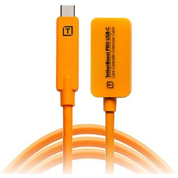 Tether Tools TetherBoost Pro USB Type-C Core Controller Extension Cable Orange 4.9m (TBPRO3-ORG)