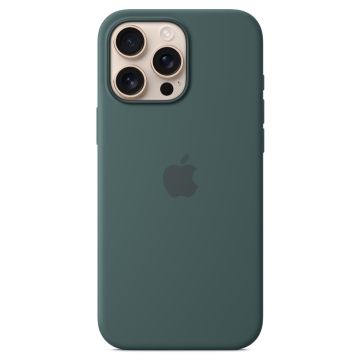 Apple iPhone 16 Pro Max Silicone Case with MagSafe Lake Green MA7V4