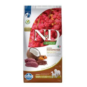 Farmina N&D Quinoa Dog Skin and Coat Venison and Coconut Adult Medium and Maxi 7 kg (8010276041982)