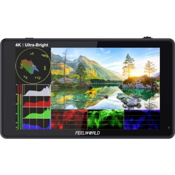 FeelWorld LUT6 6" 2600nits HDR/3D LUT Touch Screen DSLR Camera Field Monitor with Waveform VectorScope