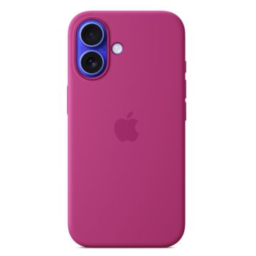 Apple iPhone 16 Silicone Case with MagSafe Fuchsia MYY53