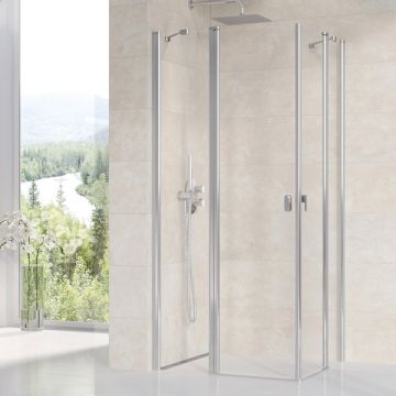 Ravak Dušas Kabīnes Durvis CRV2-120 Bright Alu+Caurspīdīgs Stikls (1QVG0C00Z1)