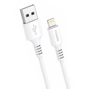 Foneng x85 USB to Lightning 3A Quick Charge Cable 1m White