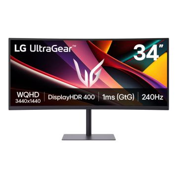 LG UltraGear 34G630A-B 34" Curved WQHD 1ms Monitor (34G630A-B.AEULG)