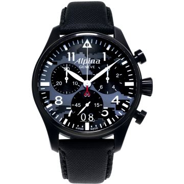 Alpina Startimer Pilot Camouflage Chronograph Men's Watch AL-372BMLY4FBS6