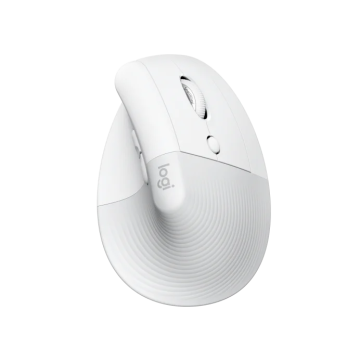 Logitech Lift Vertical Ergonomic Mouse (White)