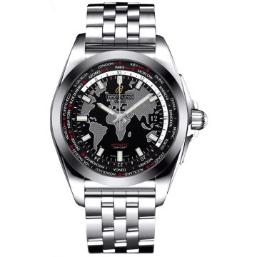 Breitling Galactic Unitime Men's Watch WB3510U4-BD94-SS