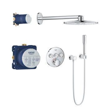 Grohe SmartControl ar Apaļu Galvu Dušas Kompl. Iebūv. (34705000)