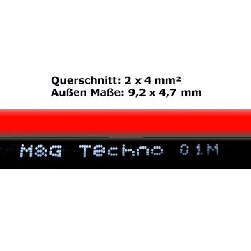 M&G-Techno 2x4 mm² CCA Copper Cable 1m